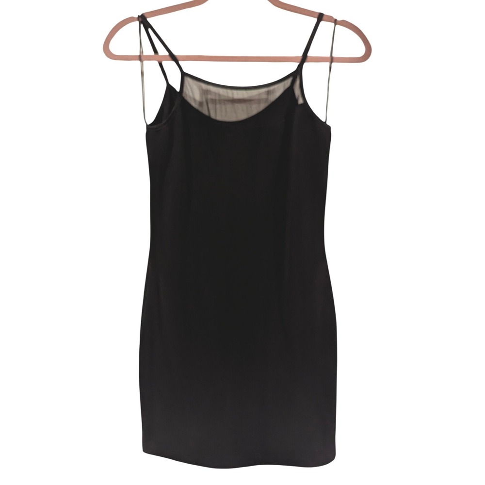 All That Jazz Black Mini Dress Cocktail Party Sz M Vintage Going Out Evening 90s